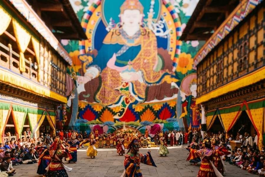 Mask dance festival